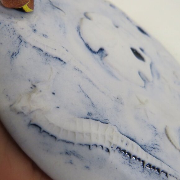 Dubois Pottery Blue Coastal Windchimes 21" long total authentic nautical design - Picture 12 of 13